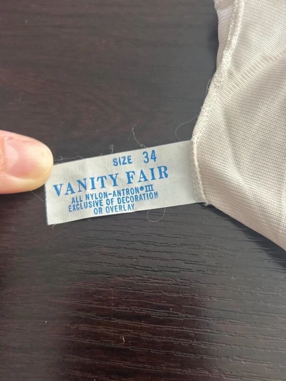 Vanity Fair White Lace-Trim Top